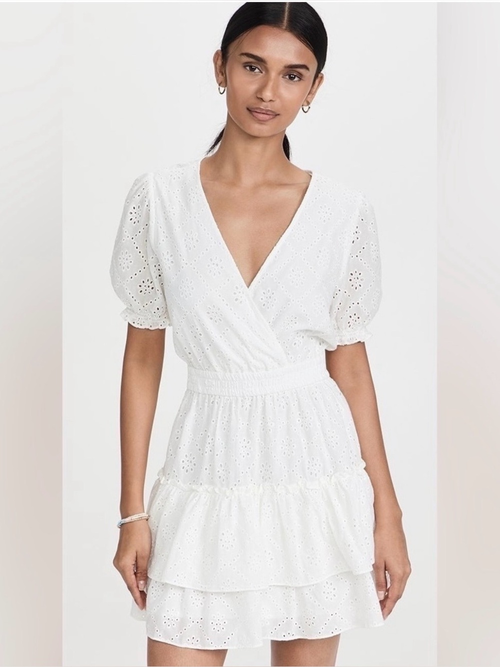 WAYF Reese Eyelet Smocked Dress